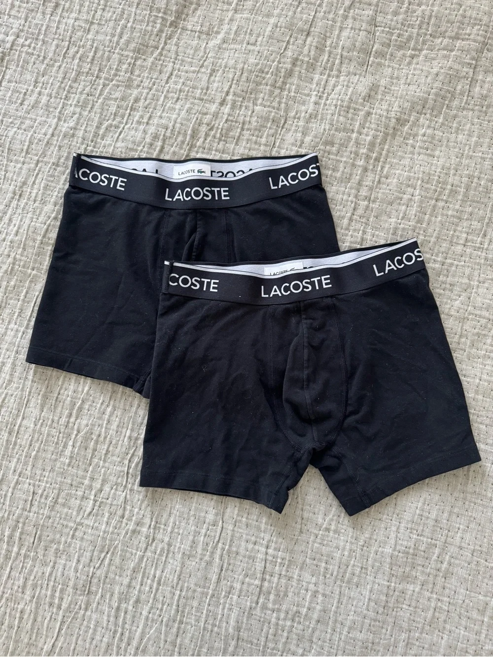 Lacoste Men’s Cotton Jersey Boxer Briefs Set of Two NWOT